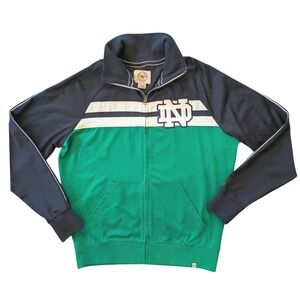 Notre Dame Green and Navy Lightweight Jacket. NWOT